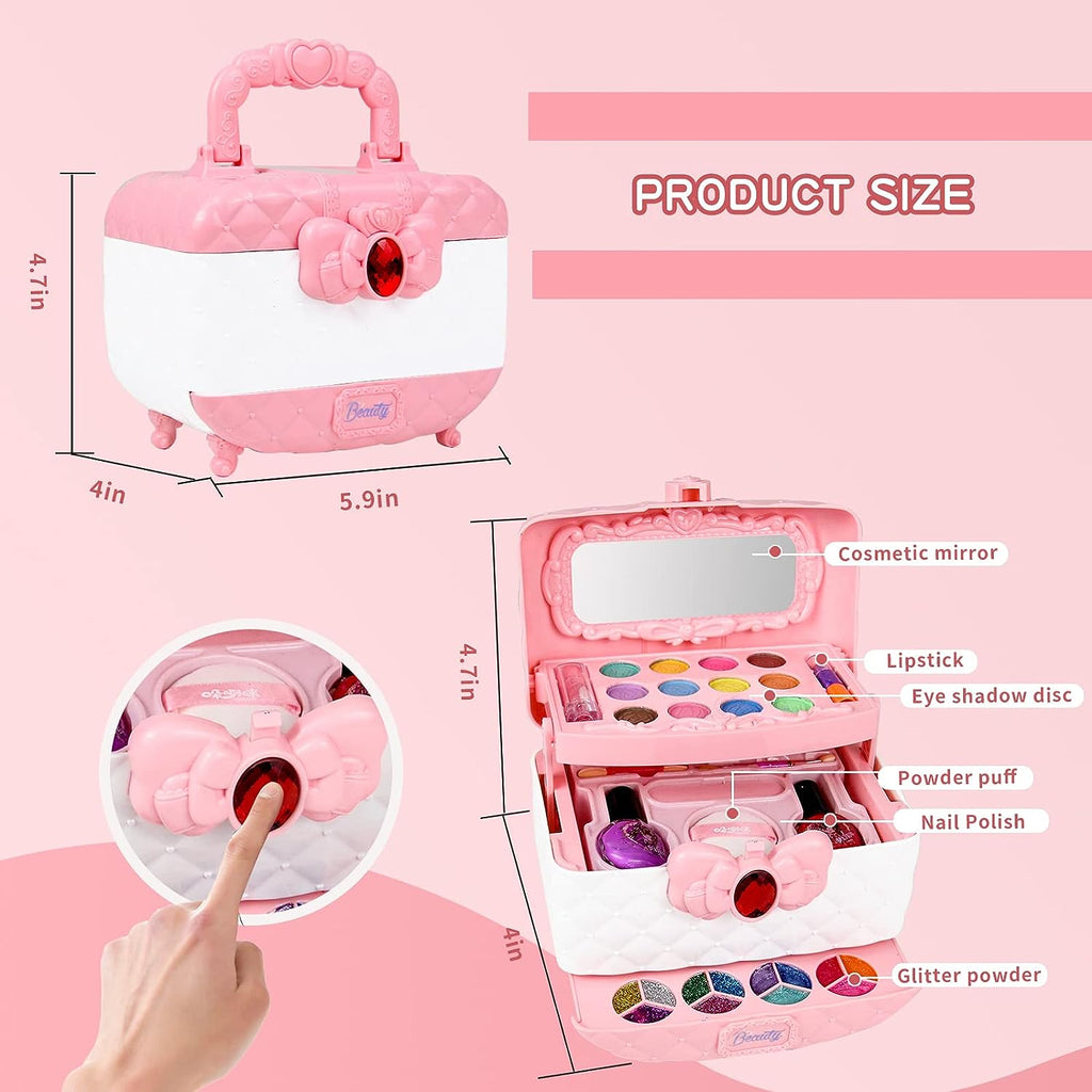 Juego de Maquillaje Lavable para Niños - Seguro y Divertido