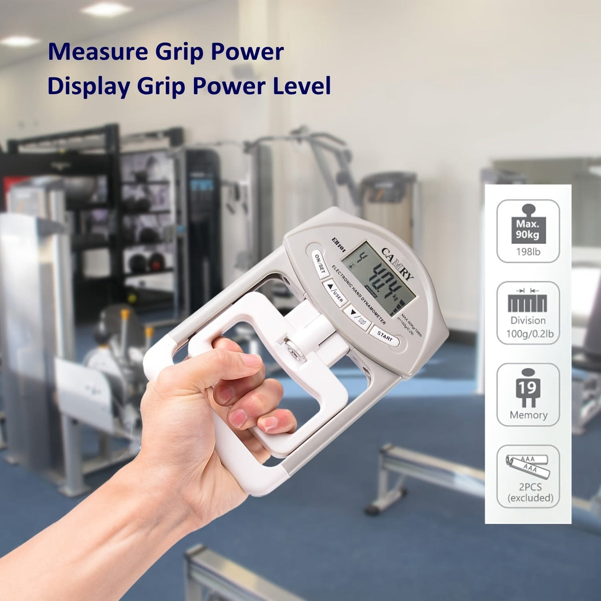 GRIPMETER PRO – Probador Digital de Fuerza de Agarre con Captura Automática