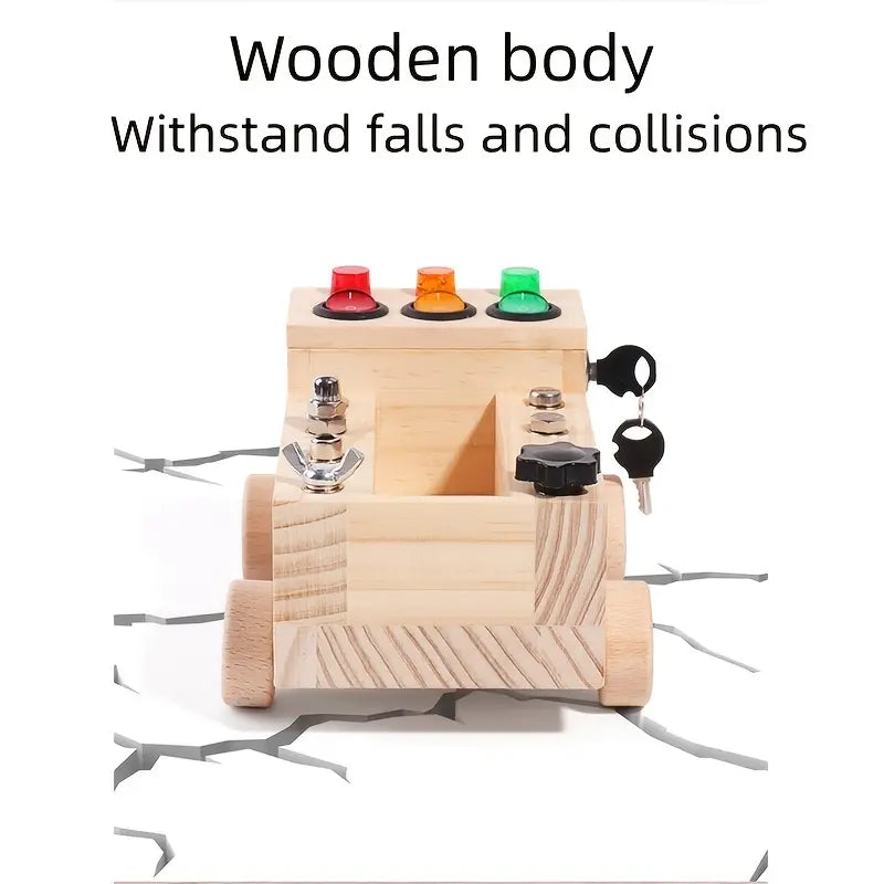 Tablero Montessori con 6 LED y 8 Tornillos de Montaje Set