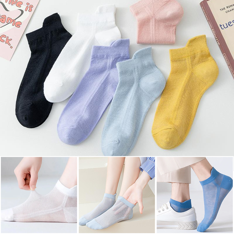 Calcetines ultradelgados antideslizantes con efecto invisible