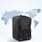 Adaptador de viaje universal con puertos USB duales