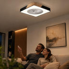 Luz de Ventilador de Techo LED Integrado Sin Aspas