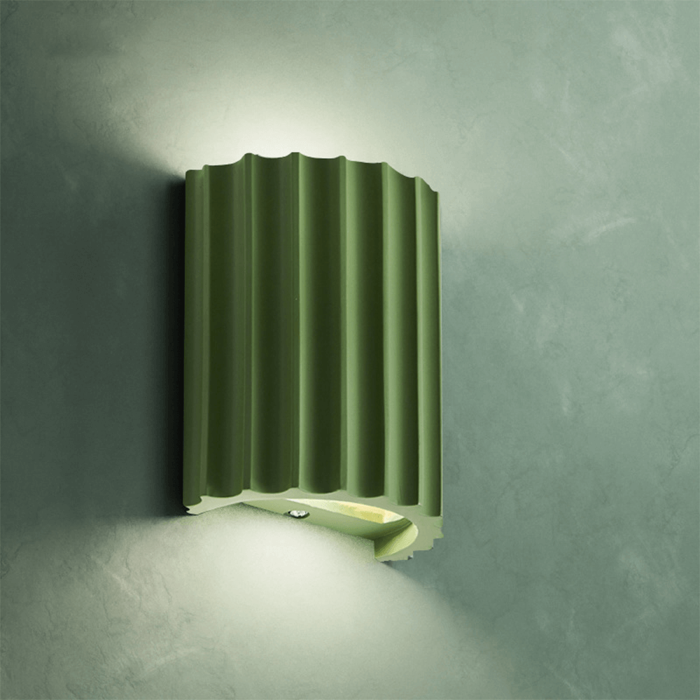Aplique de Pared Moderno Semicircular de Resina