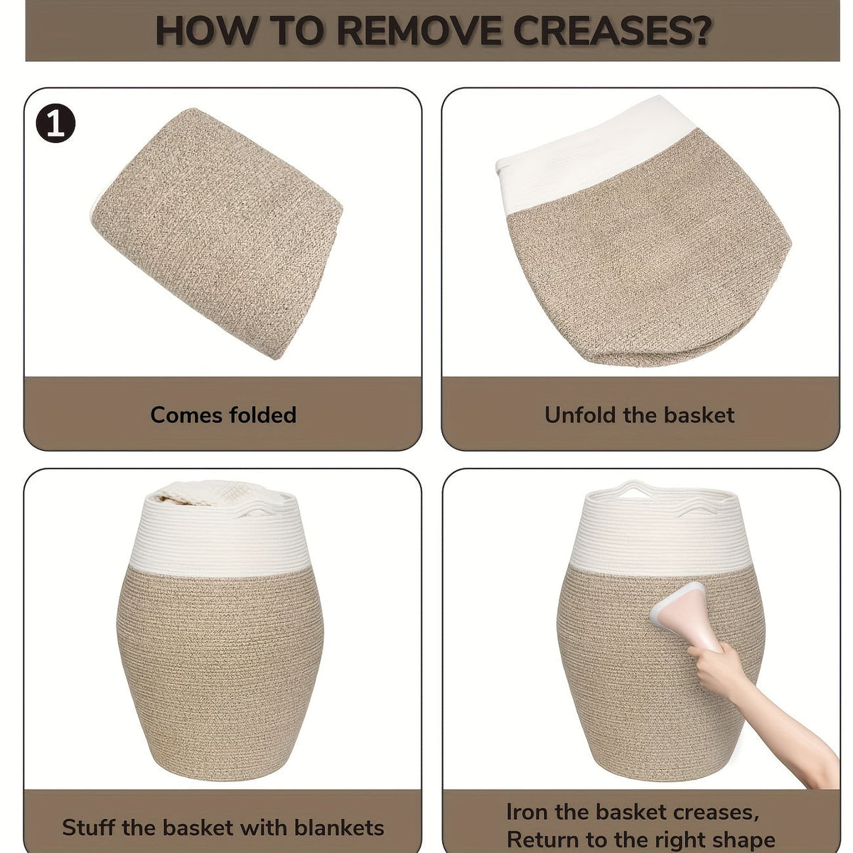 Cesta de Ropa de Mimbre Tejida Grande – Práctica y Elegante para Cualquier Espacio de Lavado