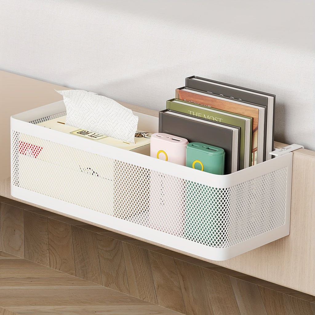 Cesta Metálica Ajustable con Ganchos - Solución Práctica para Organización