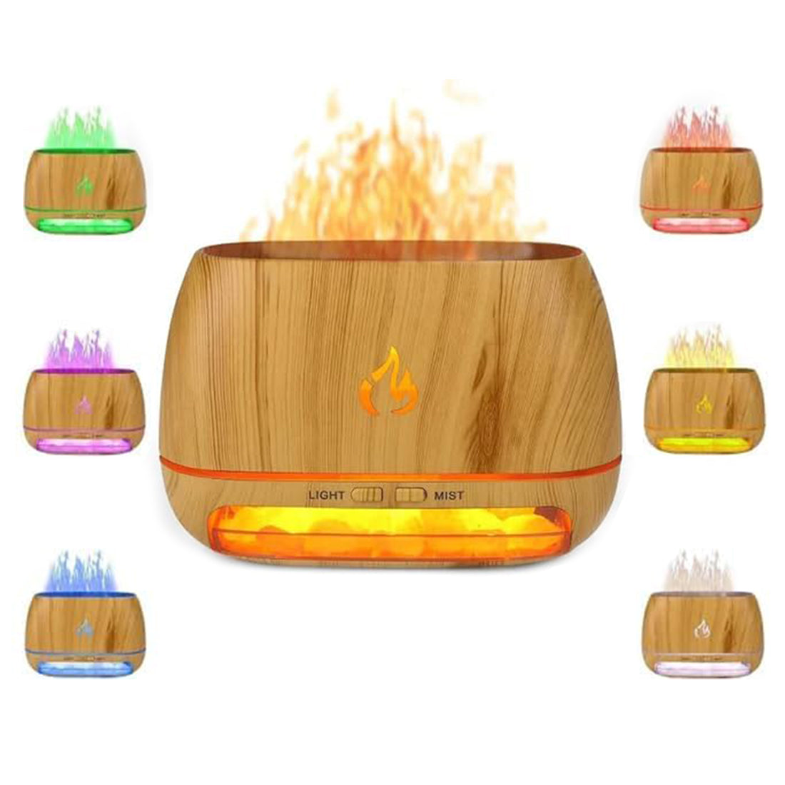 Difusor de Aromas de Sal del Himalaya 3 en 1 Woyuosn