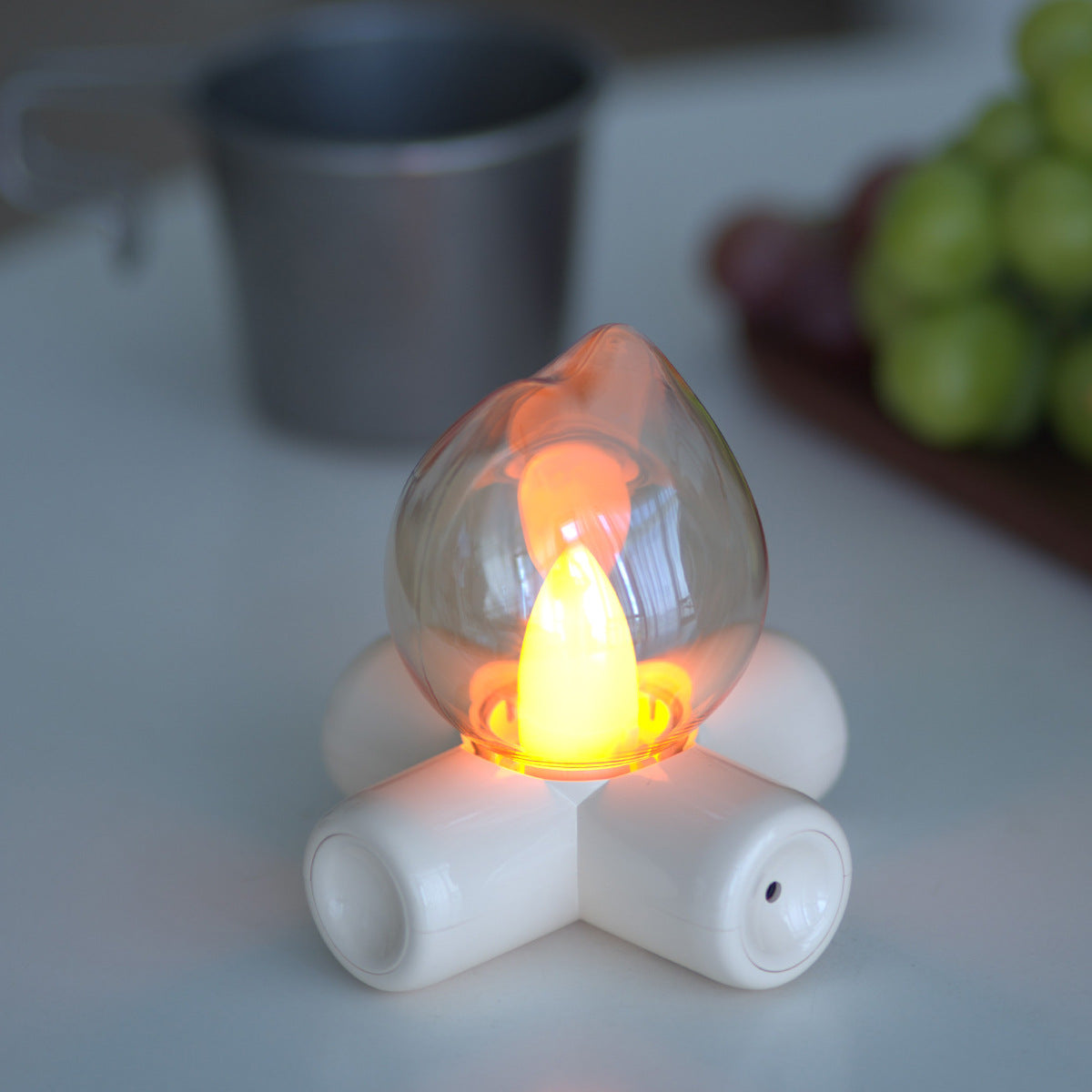 Lámpara de Mesa de Noche Decorativa Diseño de Chimenea