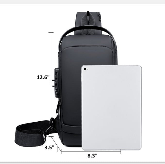 Kalsten | Bolso Cruzado Antirrobo | Landy Carry Without Worry | Oxford Impermeable | Puerto de Carga USB | Mochila Unisex para Viajes