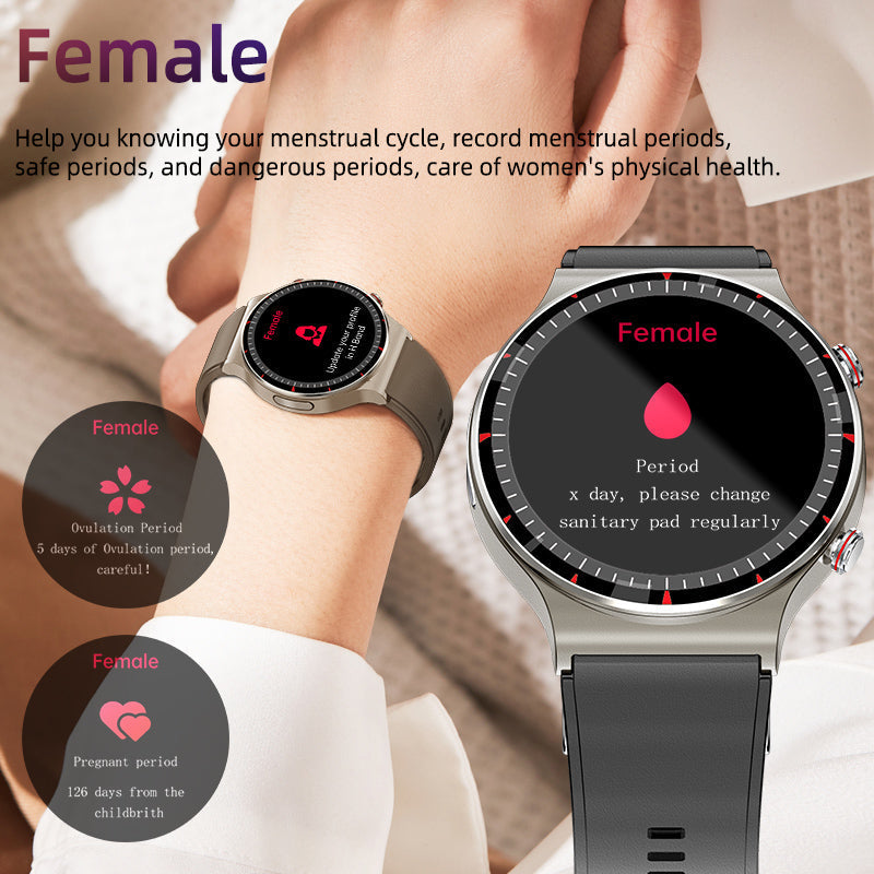Reloj inteligente médico EKG | Certificado CFDA | Biosensor de alta precisión 512Hz | Monitoreo de SpO2 y frecuencia cardíaca | Análisis de respiración basado en IA | IP67 a prueba de agua