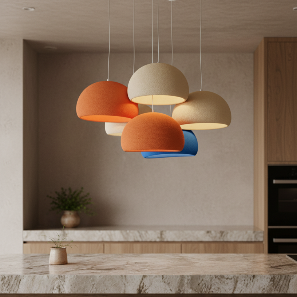 Galet Air - Lámpara Colgante Escultural Orgánica para Iluminación Ambiental