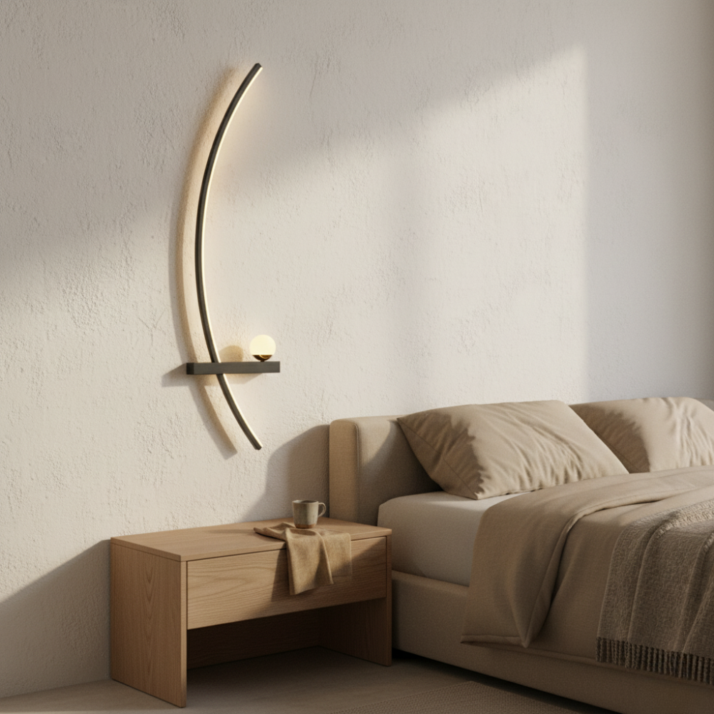 Luz de Pared LED Elegante – Aplique de Aluminio Moderno para Interiores del Hogar