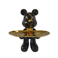 MuseBears - Escultura de bandeja decorativa hecha a mano para almacenar pequeños objetos