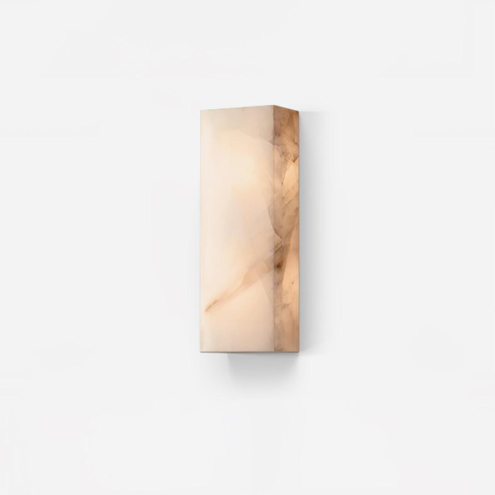 Marbelle - Lámpara de Pared LED de Piedra Natural Moderna para Exterior con Diseño Impermeable