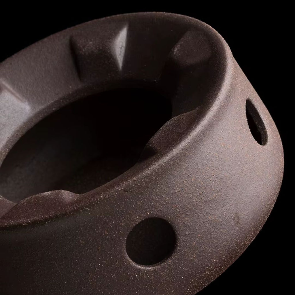 Tetera de Cerámica con Soporte Térmico para Momentos de Té Relajantes en Casa