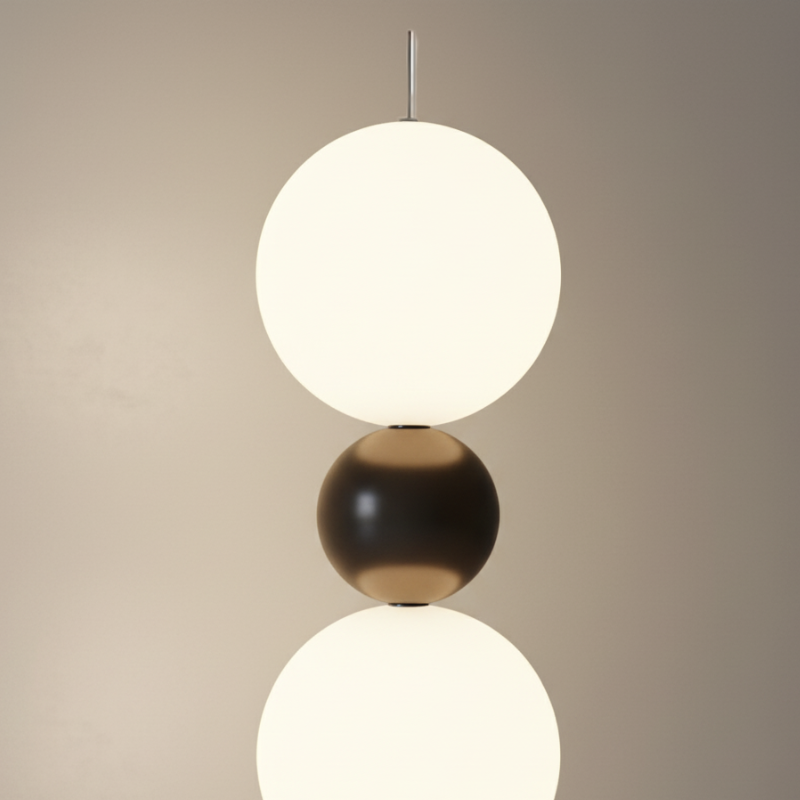 Lámpara de Pie Moderna Calura - Diseño de Calabaza Artesanal con Luz LED Cálida