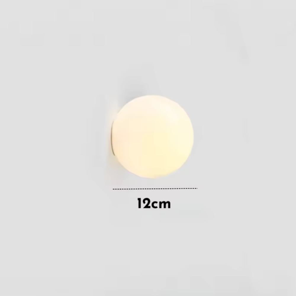 Luz de Pared Solsticio - Aplique de Vidrio Esmerilado Moderno para Interiores Minimalistas
