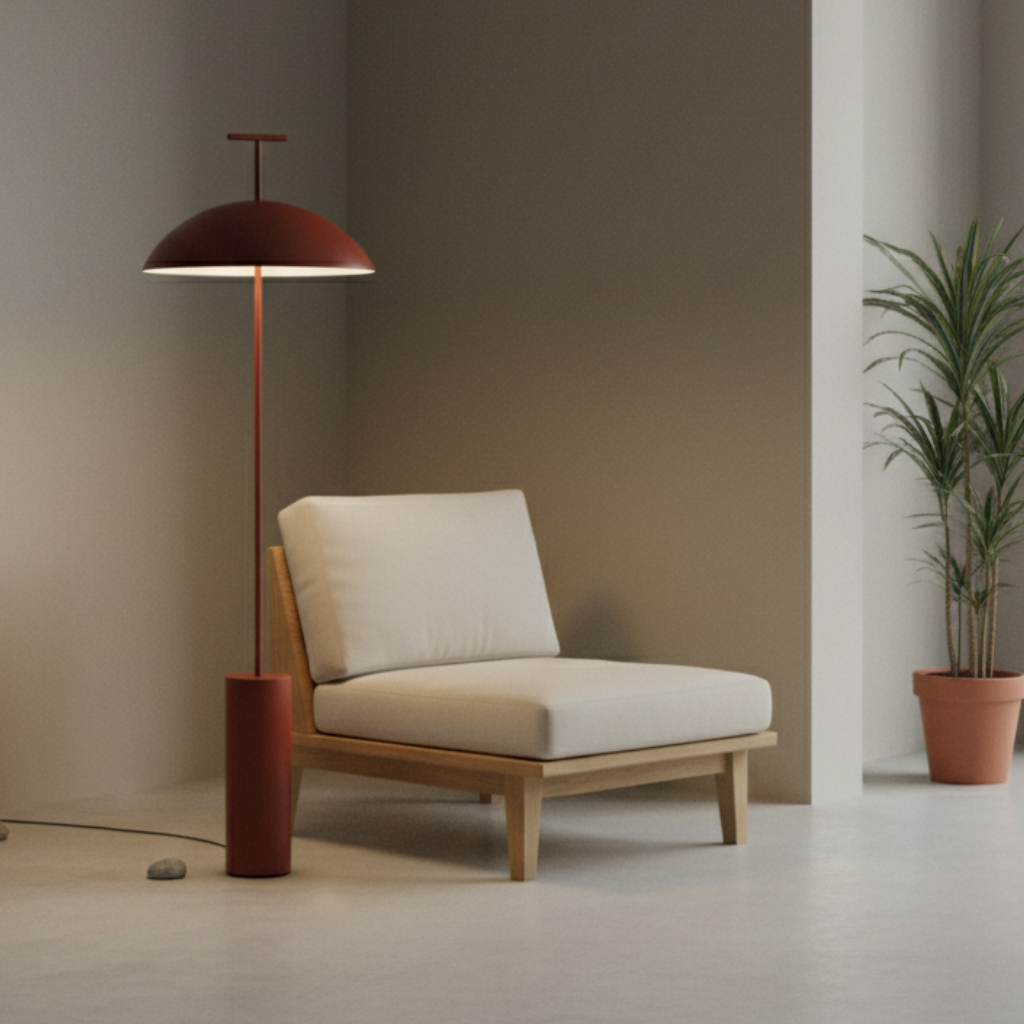 Eloria Beam - Lámpara de Pie Moderna para Salón con Elegante Diseño Escandinavo