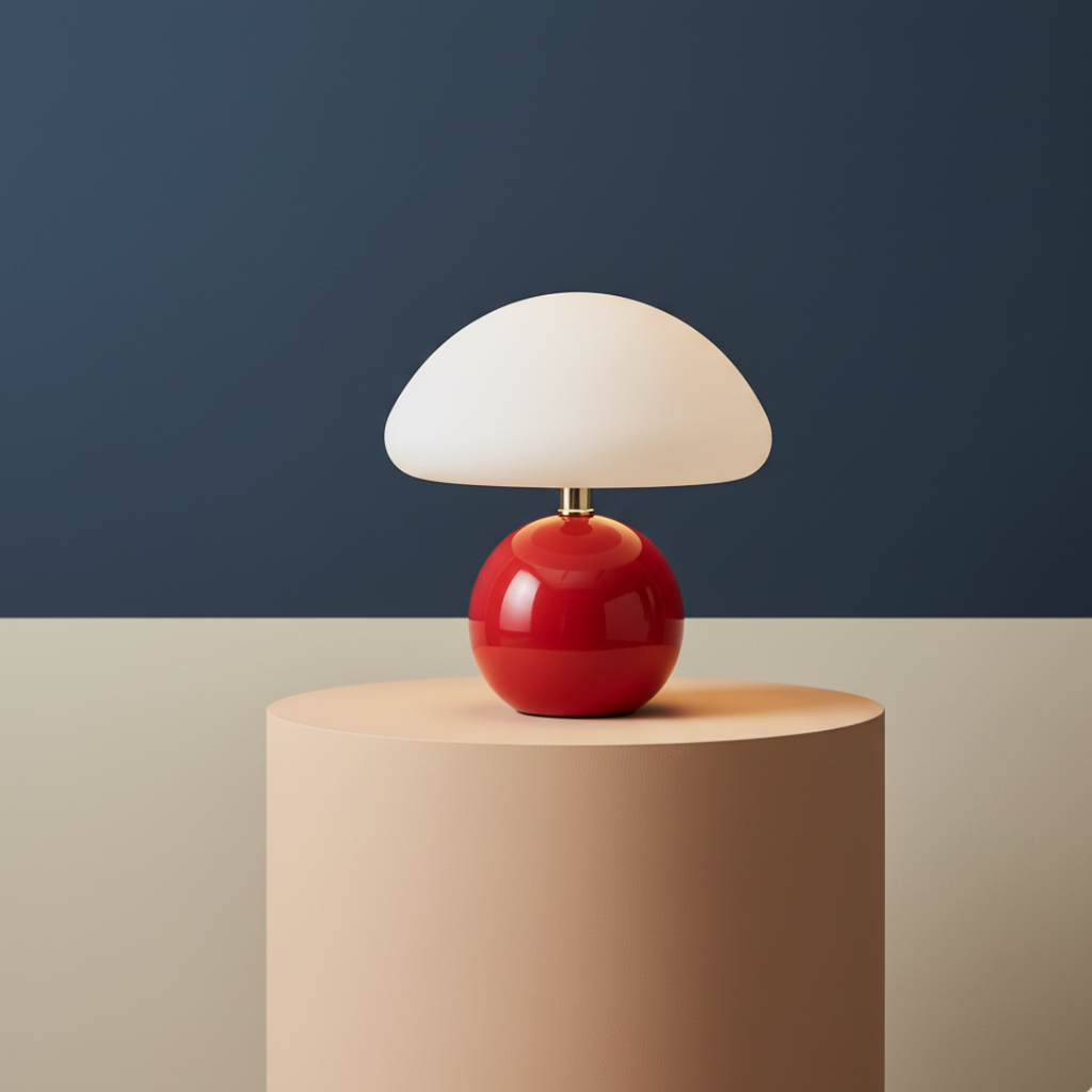 MushGlow | Lámpara de Mesa de Hongo Brillante y Juguetona para Dormitorio o Sala de Estar