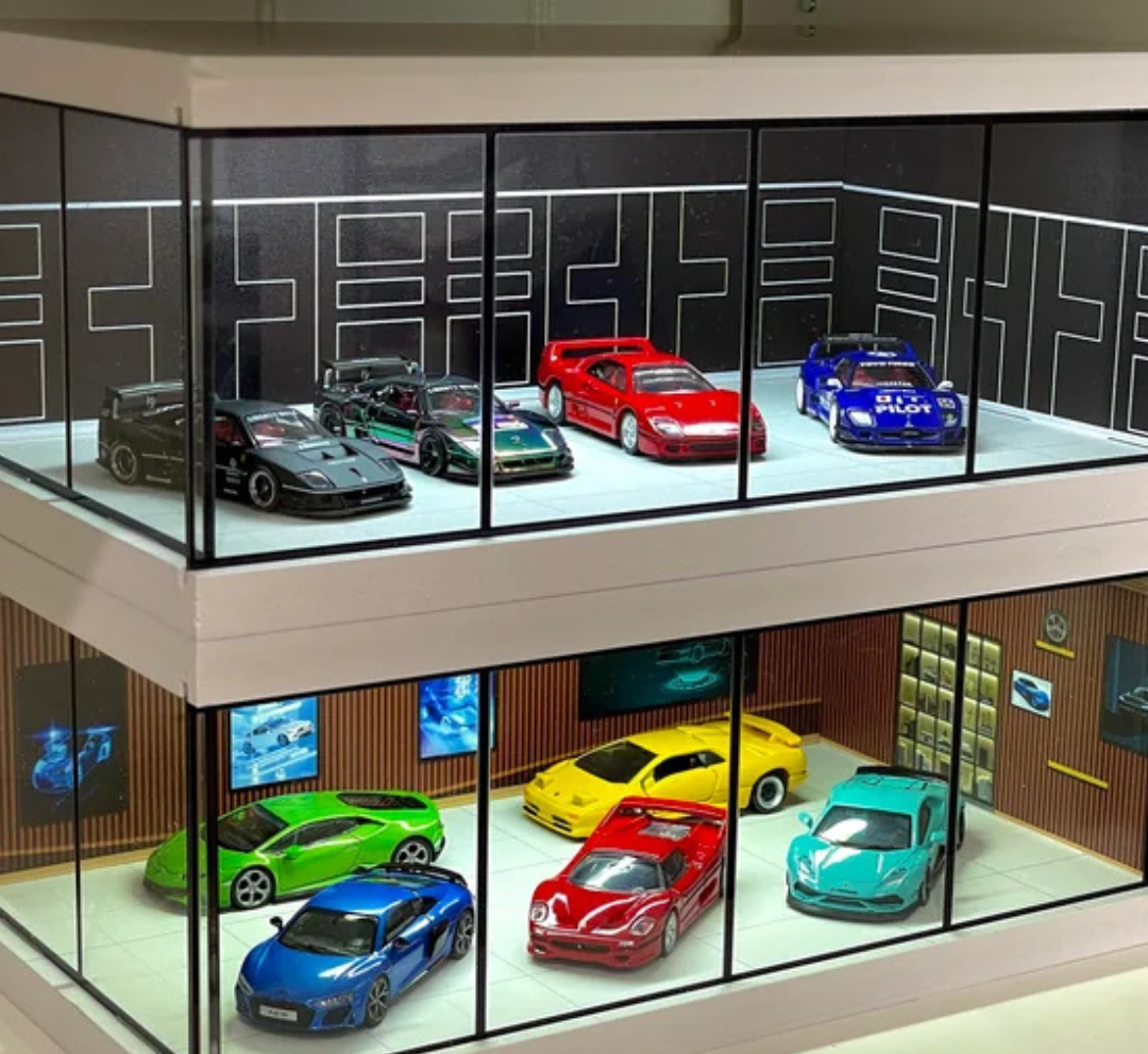 GaragePro 1:64 | El hogar perfecto para coches de juguete y modelos en miniatura