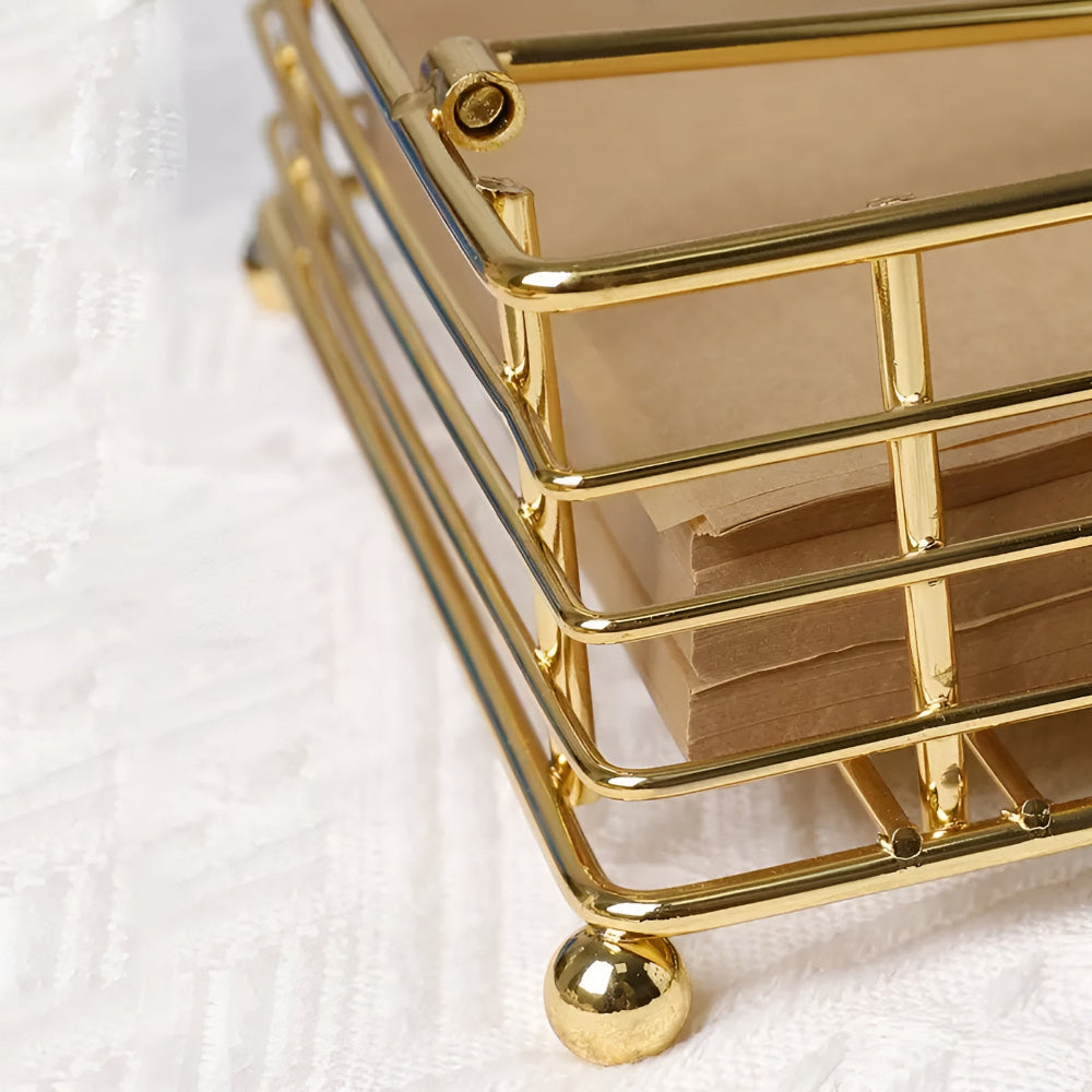 Soporte de Servilletas de Hierro Elegante