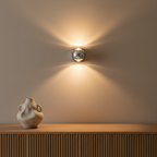Luz de Pared Diabolo - Apliqué Escultural en Forma de Reloj de Arena con Iluminación de Doble Haz