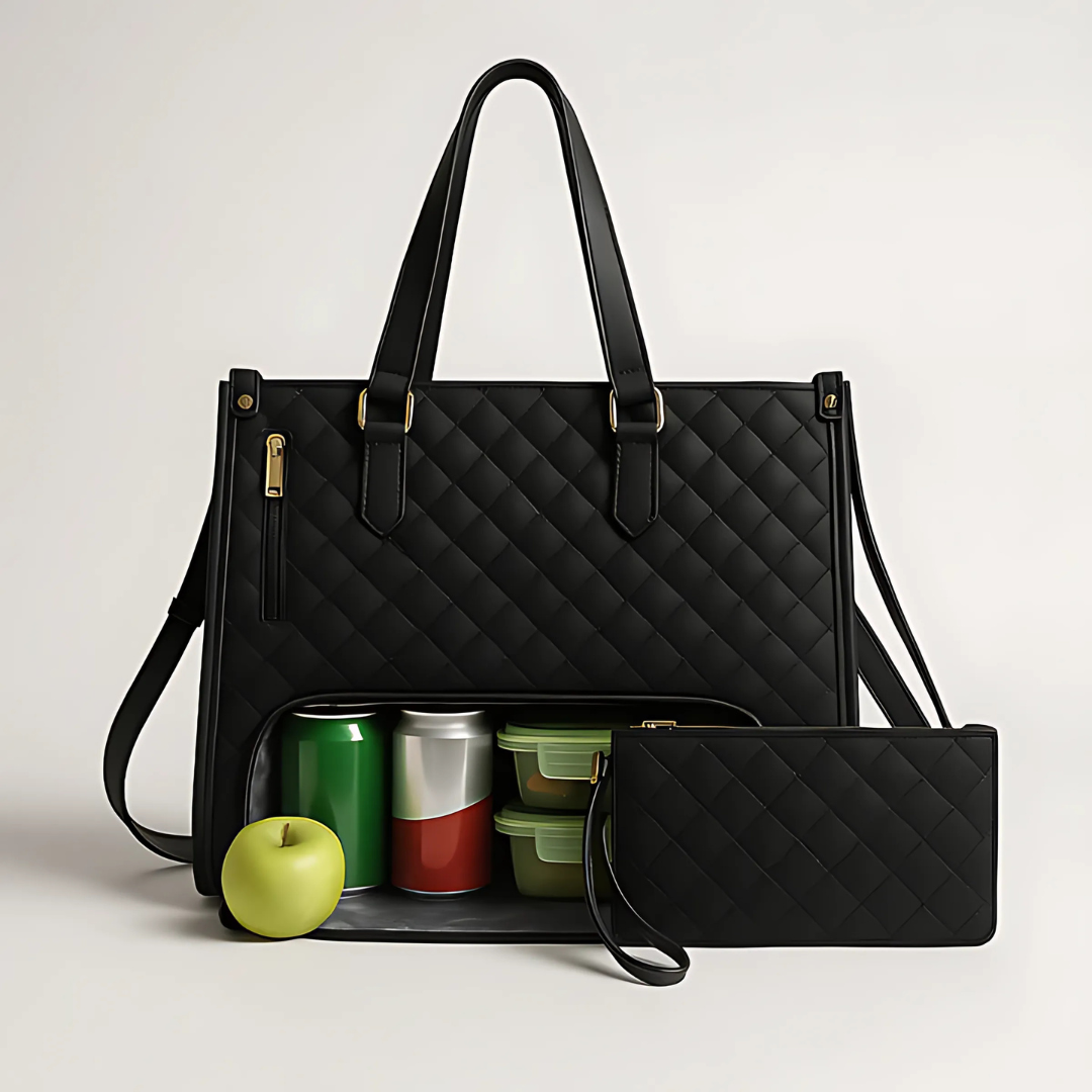 Bolso de mano para mujer 3-en-1 con compartimento para ordenador portátil
