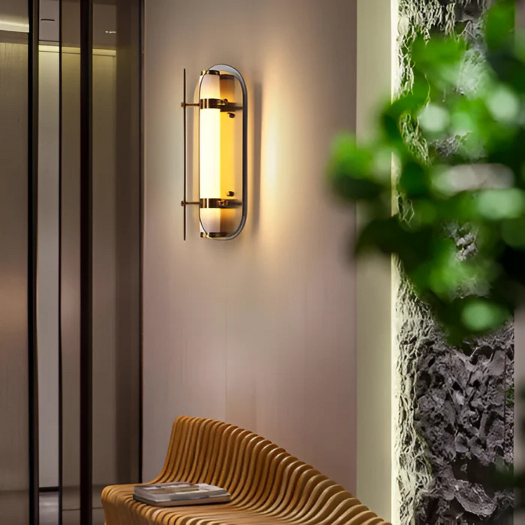 Lámpara de pared de vidrio | Iluminación LED para el hogar