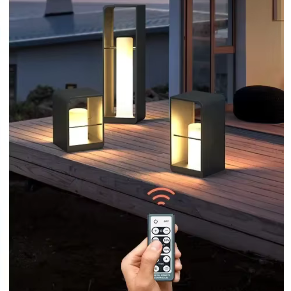 Luces Solares Elegantes para Exteriores - Iluminación LED Ecológica para Jardines