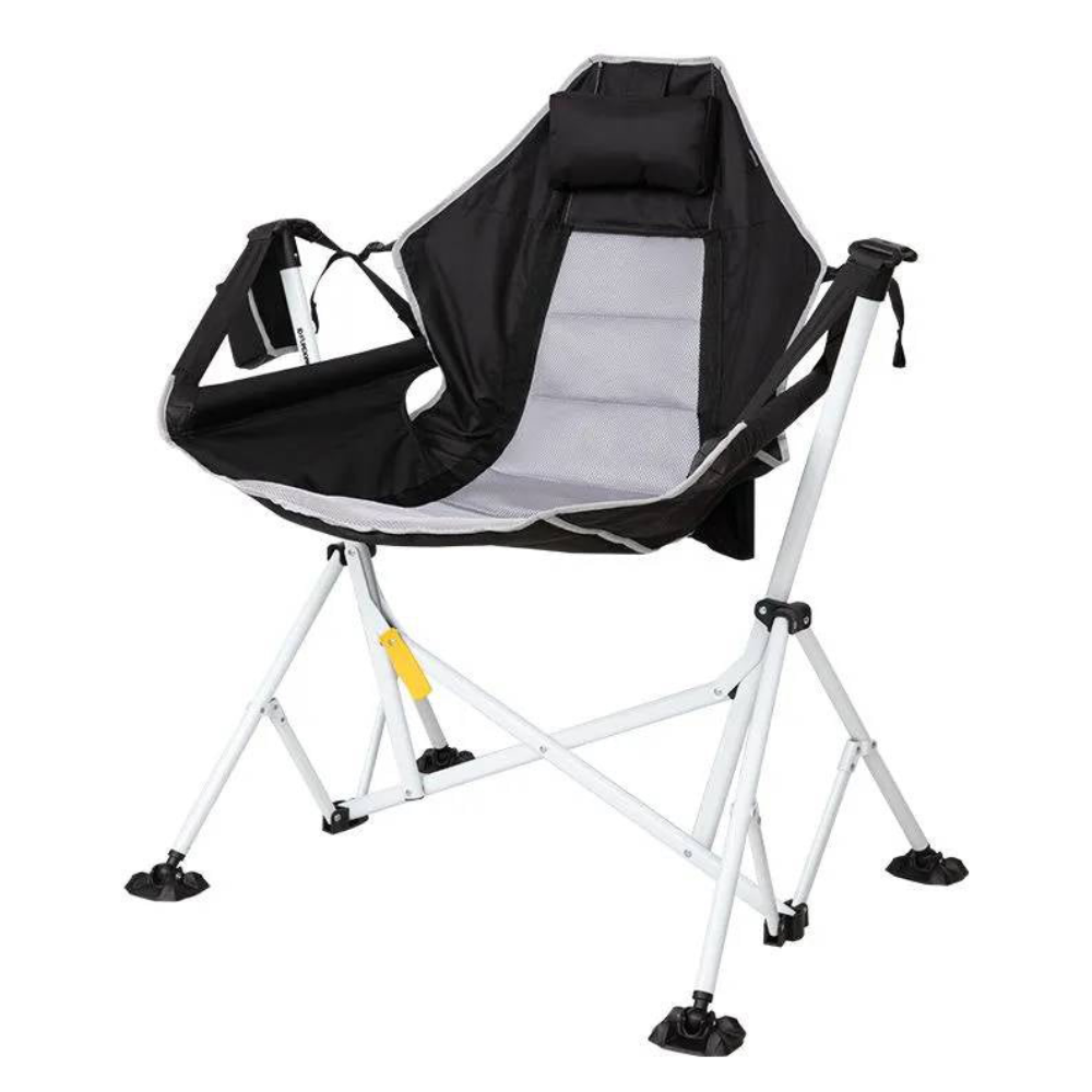 Silla de Camping Plegable Moderna Minimalista con Descansabrazos para Uso Exterior