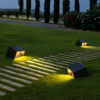 Lámparas de Camino Solar Modernas para Exteriores - Iluminación de Jardín de Acero Inoxidable con Control Remoto