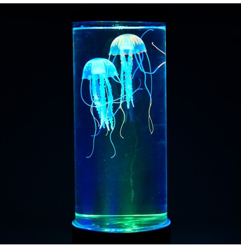 Lámpara sensorial cambiante de color de medusa