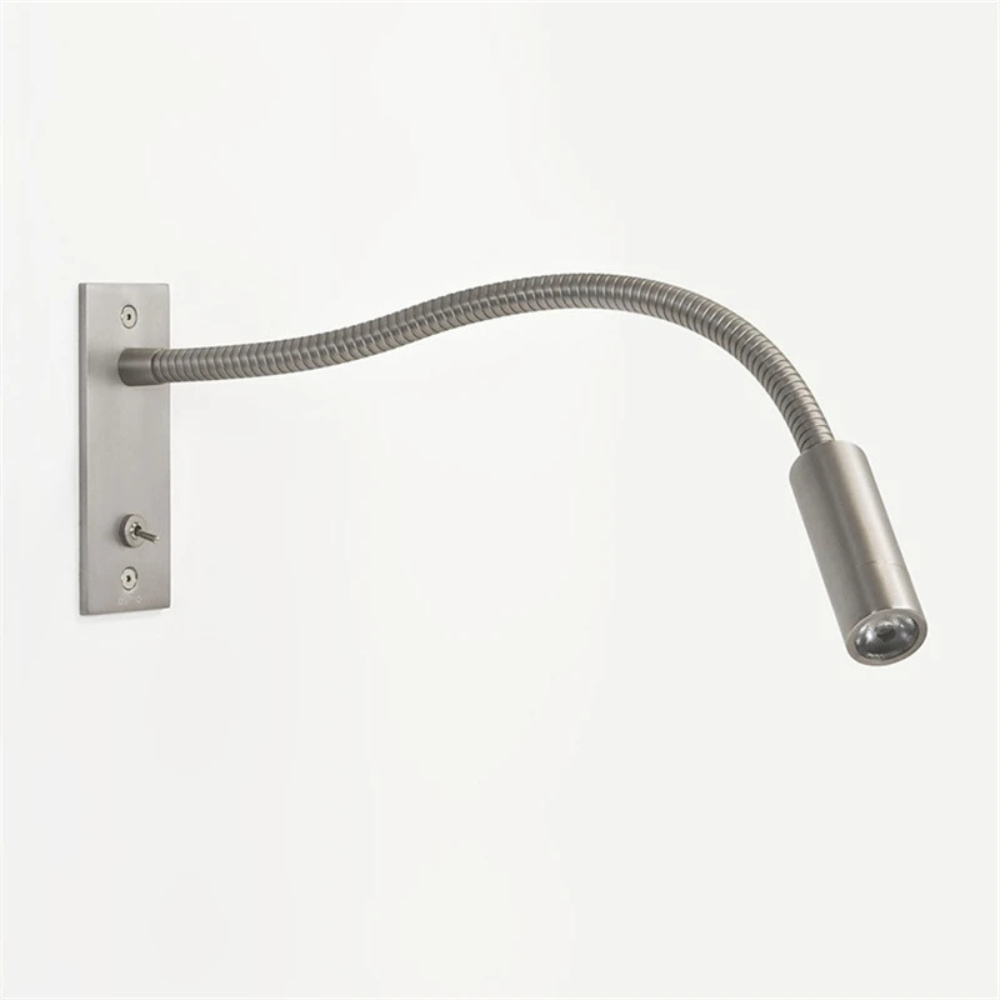 Aplique de Pared Minimalista - Focos de Lectura Ajustables en Metal Dorado/Plateado