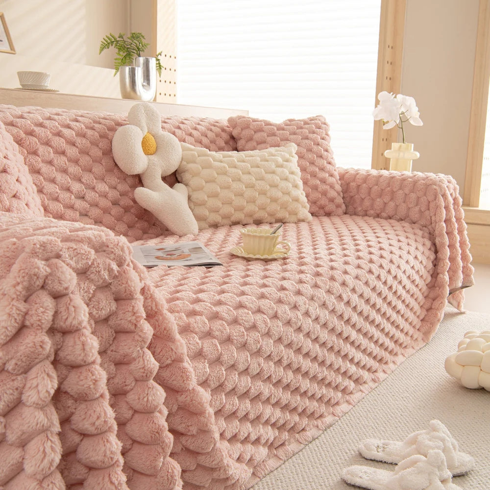 Funda de Sofá de Conejo Tufted