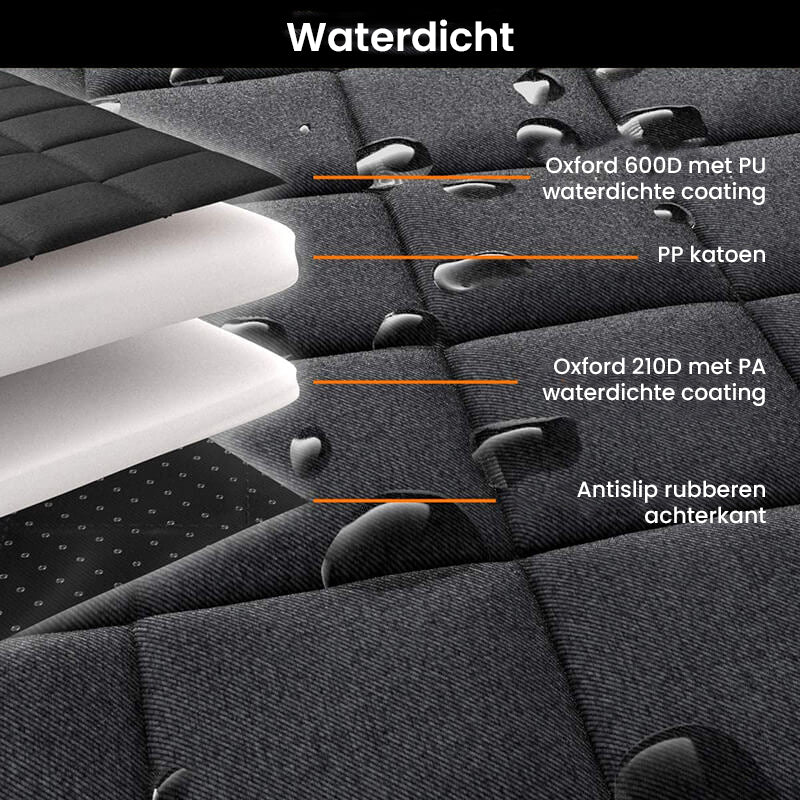 Gran Cama para Perros en el Asiento Trasero Impermeable