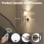 Luz de Pared de Tela Inalámbrica (JUEGO DE 2 + 2 BOMBILLAS GRATIS)