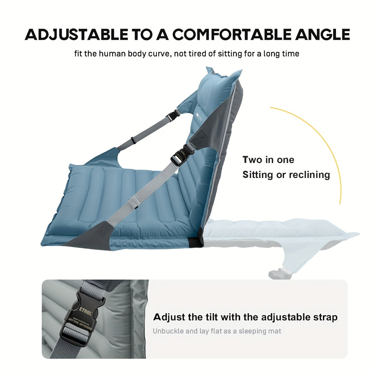 Silla Inflable AirComfort – Ajustable y Compacta