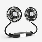 Ventilador de Coche USB con Cabezas Rotativas Dobles
