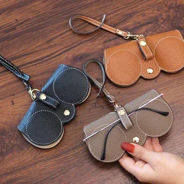 Estuche para gafas de sol ShadeShield de cuero suave