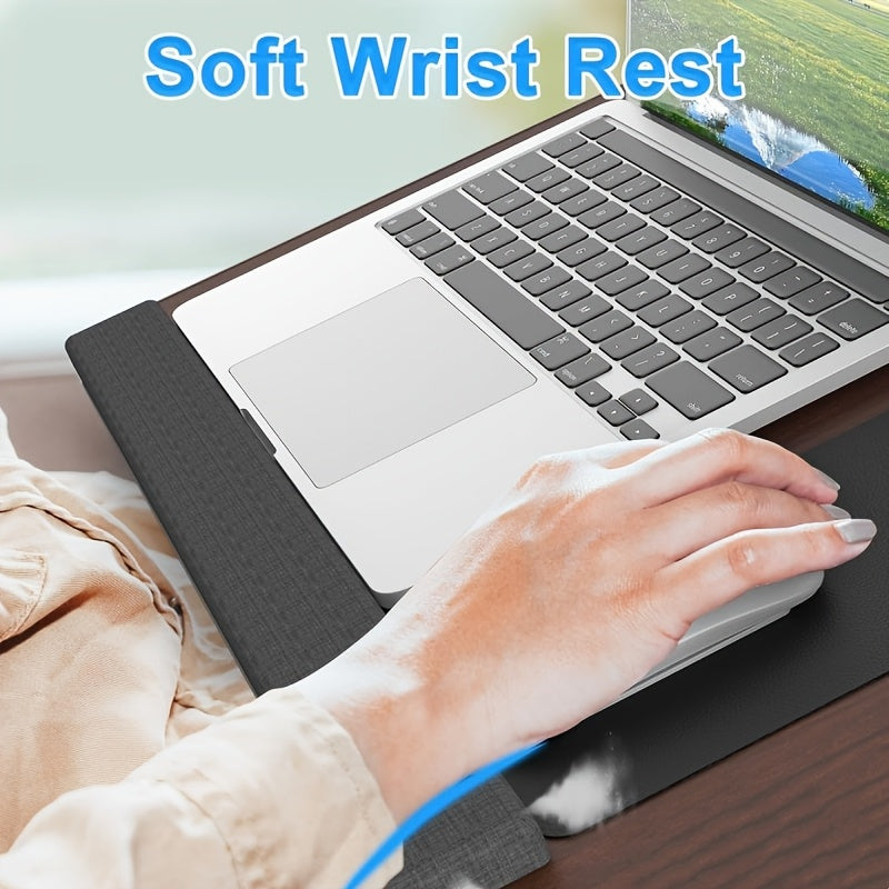 Lisslune | Soporte Ergonómico para Laptop con Soporte para Muñeca y Ranuras para Dispositivos
