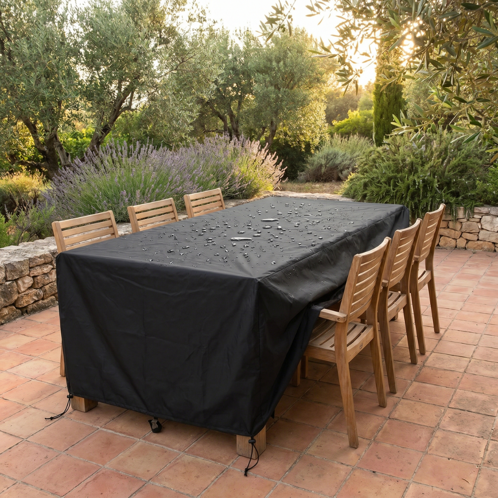 Funda impermeable para muebles de jardín de poliéster resistente a los rayos UV