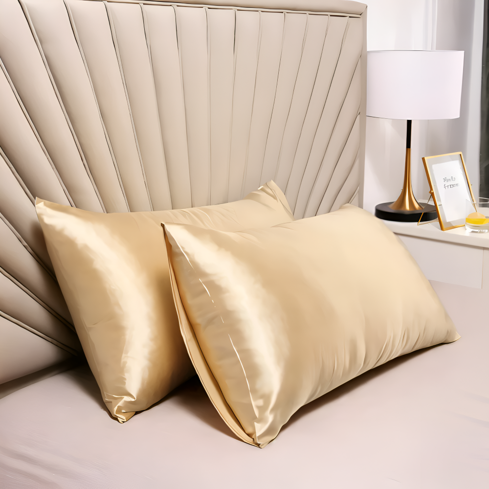 Funda de Almohada de Seda Suave Color Sólido