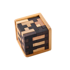 Rompecabezas cúbico 3D de madera – juego de lógica para niños