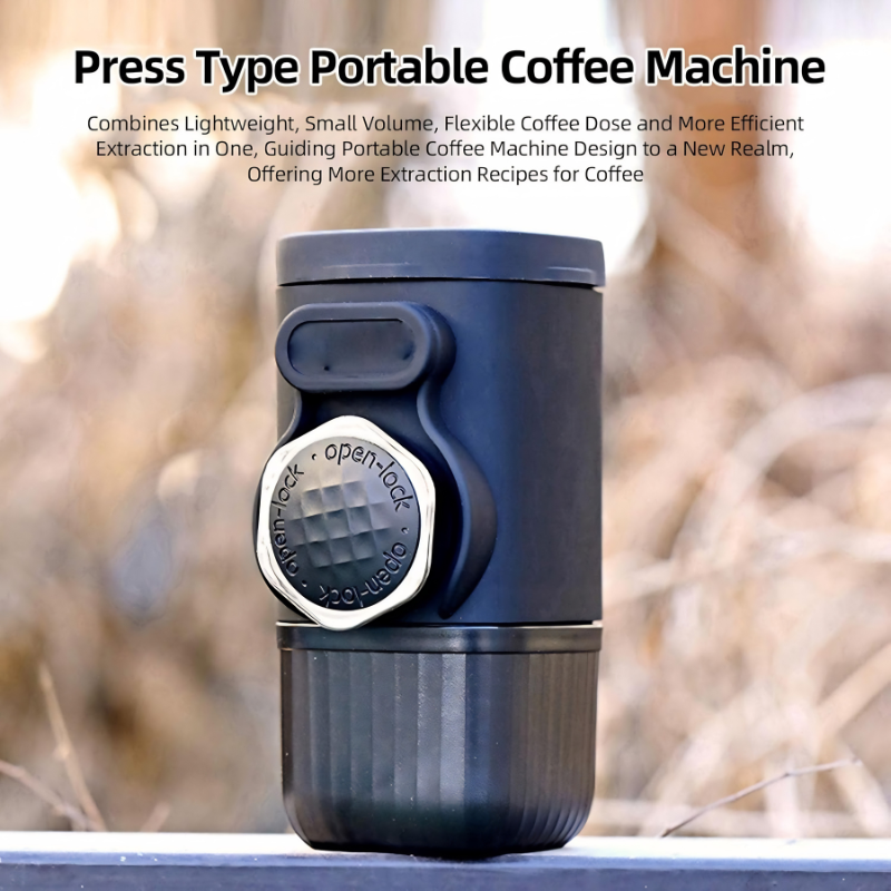 Máquina de espresso portátil — café listo en cualquier lugar
