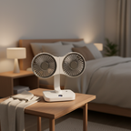Ventilador Doble Cabezal Recargable y Ajustable