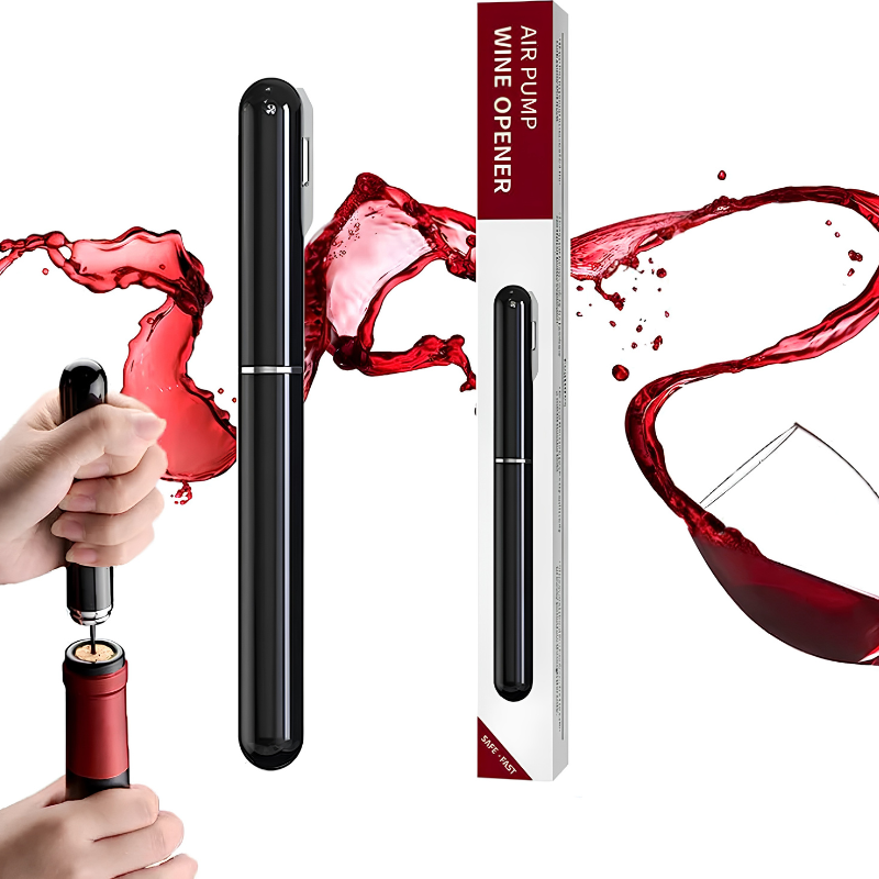 Sacacorchos de vino 2 en 1 – apertura rápida con cortacápsulas