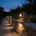 Lámpara solar exterior – iluminación estilo piedra natural