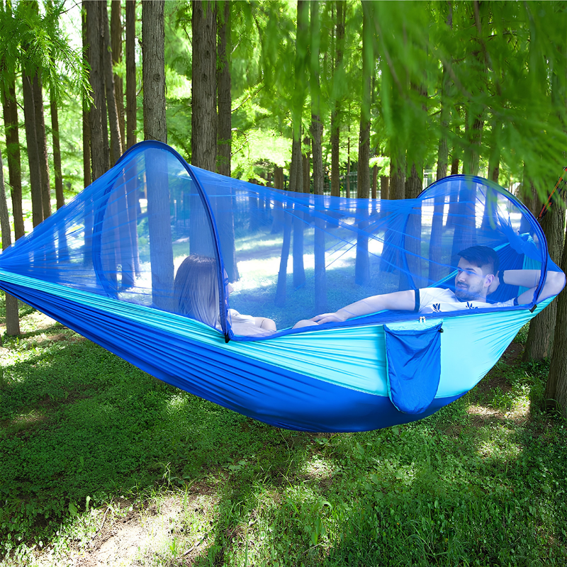Hamaca de camping con mosquitero integrado