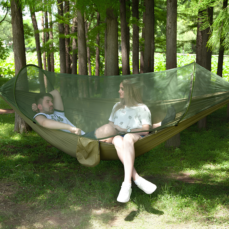 Hamaca de camping con mosquitero integrado