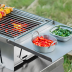 Parrilla plegable compacta – barbacoa práctica en cualquier lugar
