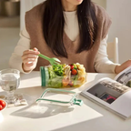 Caja de ensalada compartimentada – frescura nómada